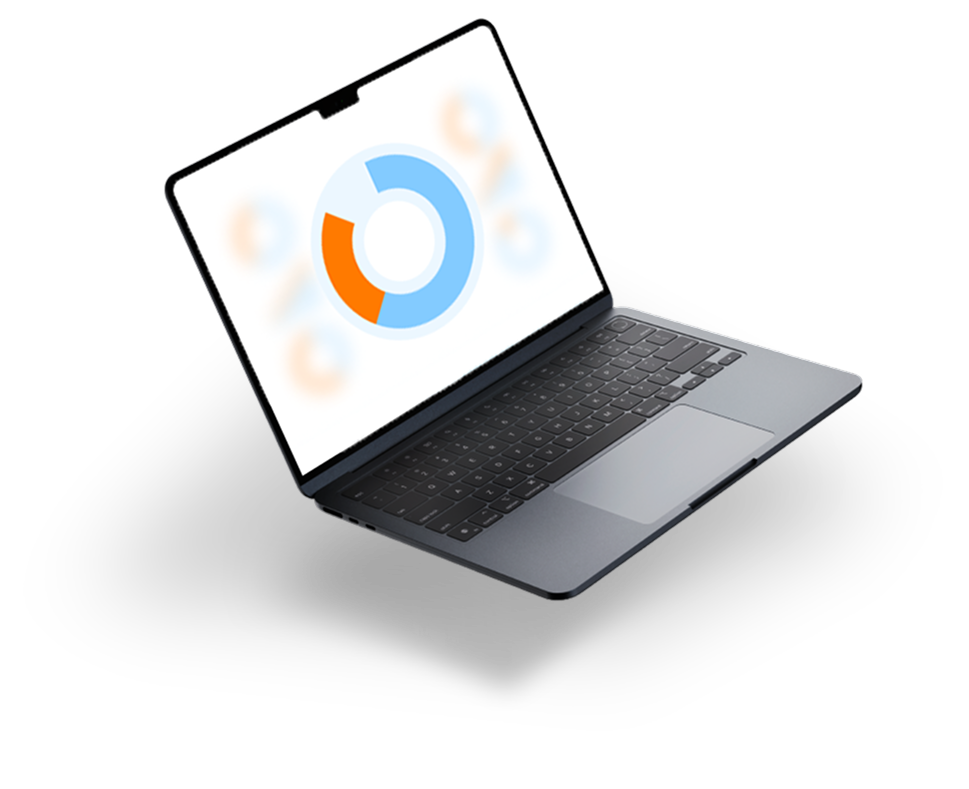 Laptop displaying a Digital Solution Foundry dashboard